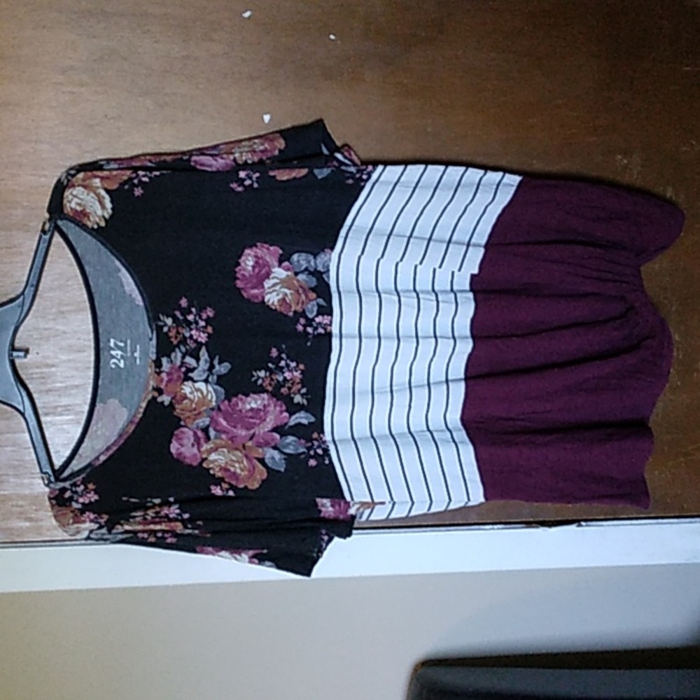 Floral 3 tone shirt
